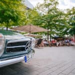 Markenoffenes Klassikertreffen am Mercedes-Benz Museum: „Classics & Coffee“, sonntags vom 16. April bis 9. Oktober 2023. Classic car meeting for all brands at the Mercedes-Benz Museum: Classics & Coffee – Sundays from 16 April to 9 October 2023.